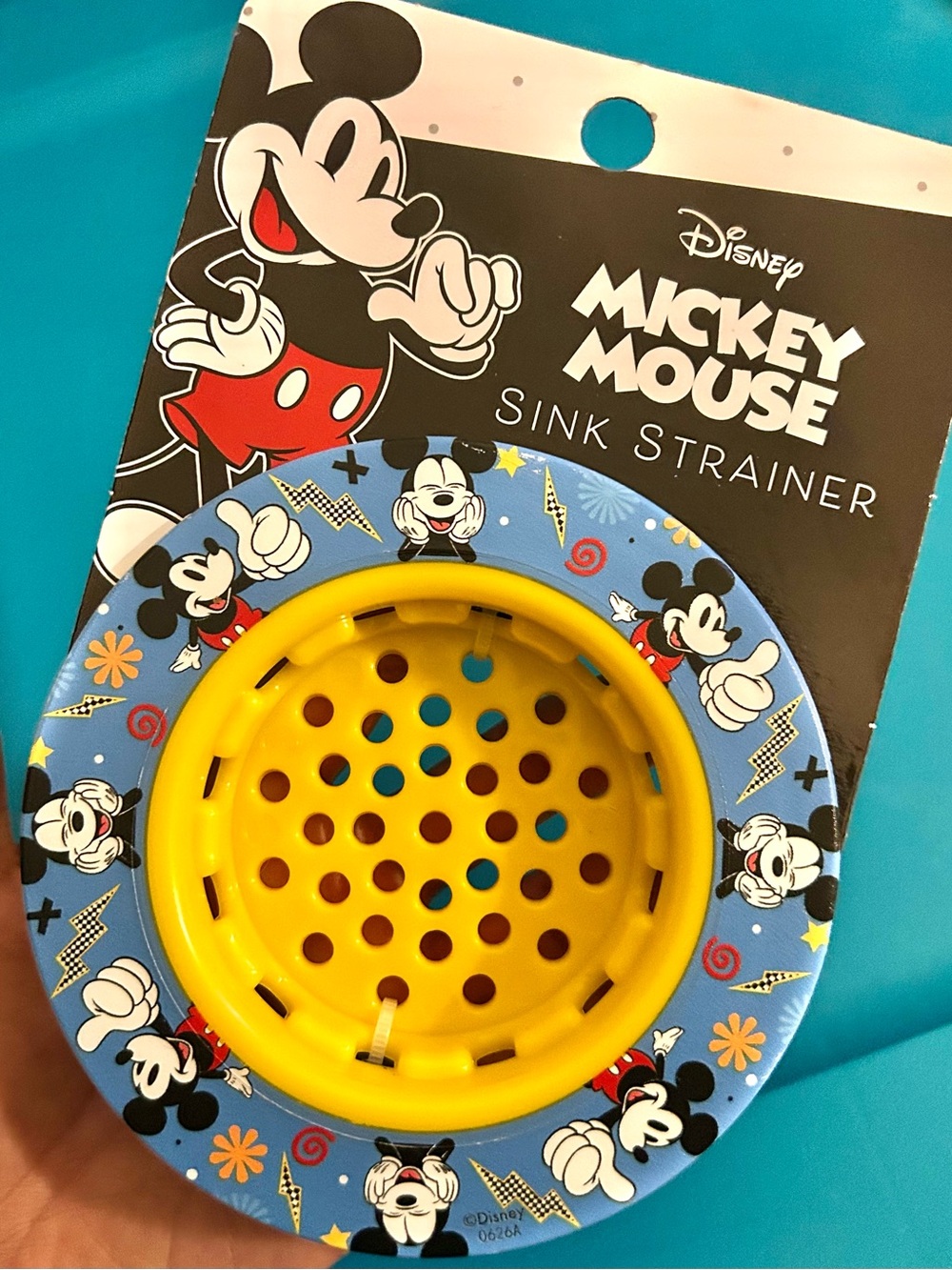 Disney Mickey Mouse Yellow & Blue Sink Strainer with Character Print